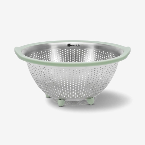 Rổ inox cao cấp có chân đỡ ráo nước Elmich 23cm & 29cm