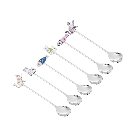 Bộ thìa khuấy hoạt hình 6 chiếc Elmich EL2380