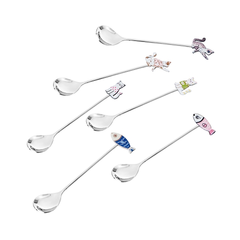 Bộ thìa khuấy hoạt hình 6 chiếc Elmich EL2380