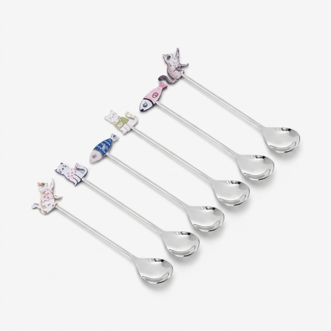 Bộ thìa khuấy hoạt hình 6 chiếc Elmich EL2380