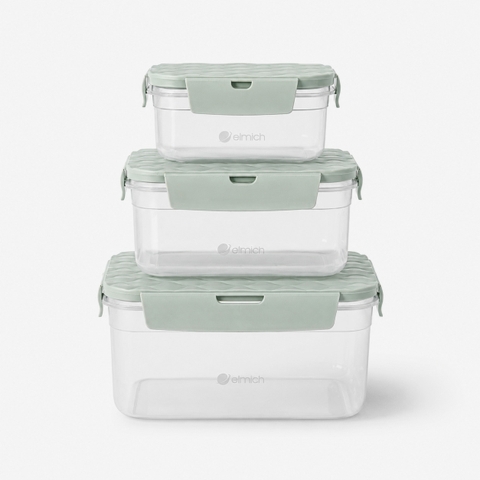 Bộ 3 hộp nhựa Elmich EL4008 dung tích 600ml-1200ml- 2200ml