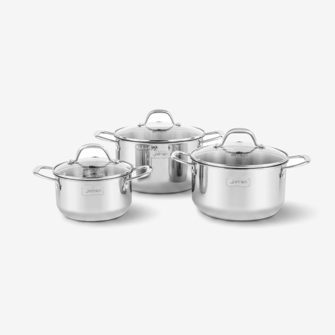 Bộ nồi inox liền khối Elmich EL-2131 size 16, 20, 22cm