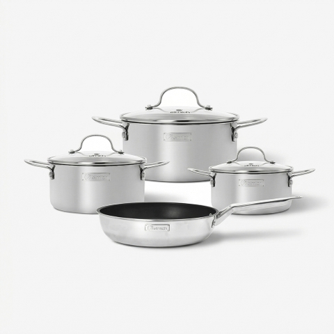 Bộ nồi inox nguyên khối Elmich Trimax classic EL-2136OL03 size 18, 20, 24 chảo 24cm