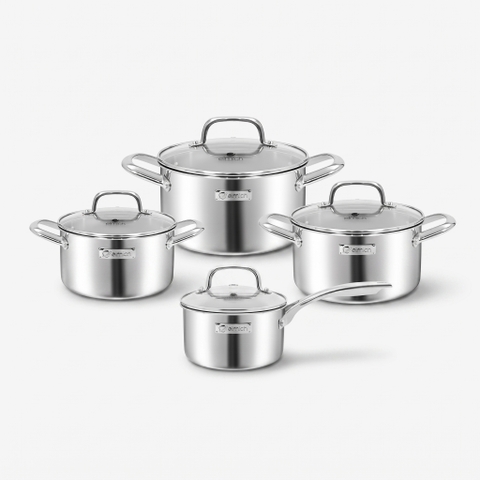 Bộ nồi inox liền khối Elmich EL2485IN01 Size 18,20,24, quánh 16cm