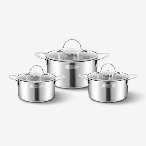Bộ nồi inox liền khối Elmich EL2487IN01 Size 16,20,24cm