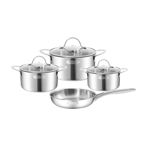 Bộ nồi inox liền khối Elmich EL2487IN02 Size 16,20,24, chảo 24cm