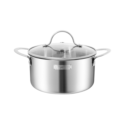 Bộ nồi inox liền khối Elmich EL2487IN02 Size 16,20,24, chảo 24cm