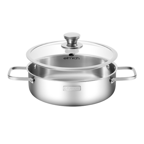 Nồi Inox liền khối Elmich Daily Burga