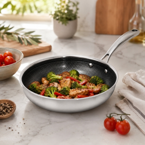 Chảo inox liền khối chống dính ceramic Elmich Plus Winner