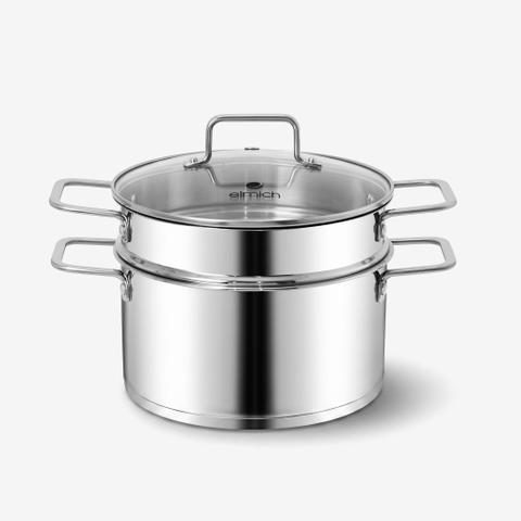 Bộ nồi hấp inox impact bonding Elmich EL3104IN01 Size 24cm