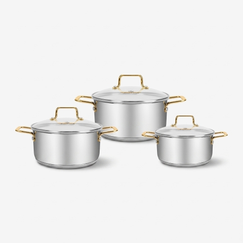 Bộ nồi inox Smartcook SM3105IN03 size 16,20,24cm