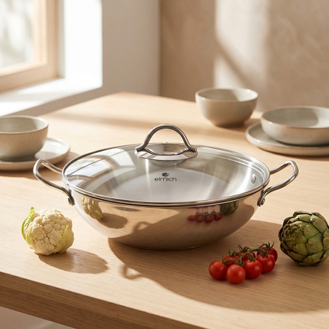 Chảo xào inox 304 Elmich Daily 32cm