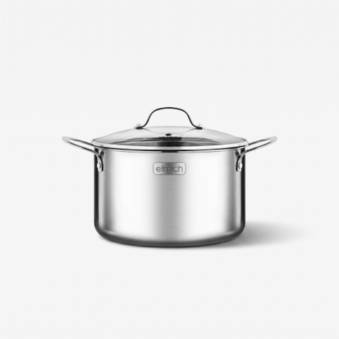 Nồi inox cao cấp 3 lớp đáy liền Trimax EL-3732 size 18cm
