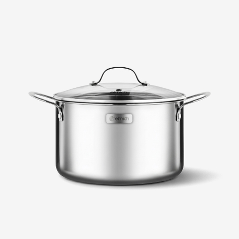 Nồi inox cao cấp 3 lớp đáy liền Trimax EL-3734 size 24cm