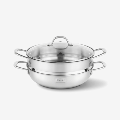 Chảo hấp đa năng inox liền khối Elmich Trimax CZ EL-3832 size 28cm