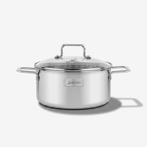 Nồi Inox 304 cao cấp 3 đáy liền khối Elmich Trimax XR EL-3841 size 20cm