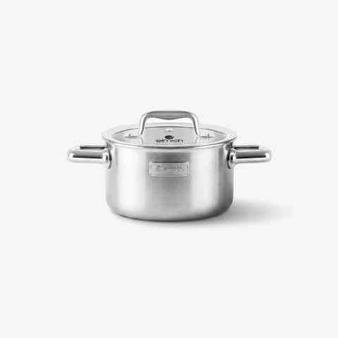 Nồi Inox 304 cao cấp 3 đáy liền khối Elmich Trimax Eco EL-3991 Size 16cm