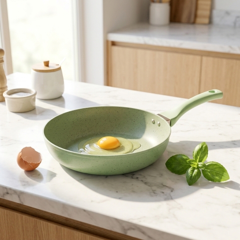 Chảo chống dính vân đá elmich EL-4710OL size 20, 24, 26, 28 cm