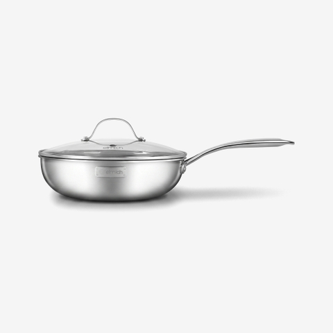 Chảo xào inox cao cấp 3 lớp đáy liền Elmich Trimax EL4846OL size 26cm