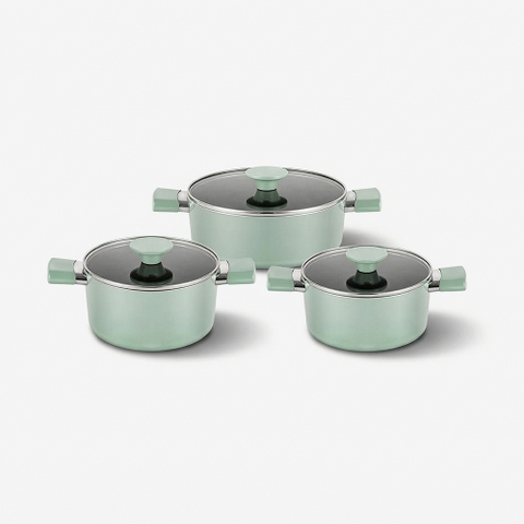 Bộ nồi chống dính Ceramic Elmich EL5204SK size 18,20,24cm