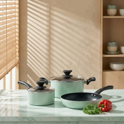 Bộ nồi chảo chống dính Elmich EL-5212MN size 16, 20 chảo 24cm