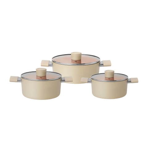 Bộ nồi chống dính Ceramic Elmich EL5240 Size 18,20,24cm