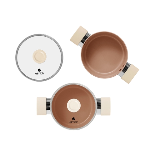 Bộ nồi chống dính Ceramic Elmich EL5240 Size 18,20,24cm