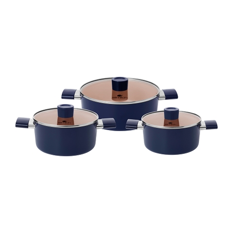 Bộ nồi chống dính Ceramic Elmich EL5240 Size 18,20,24cm