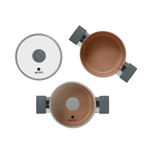 Bộ nồi chống dính Ceramic Elmich EL5240 Size 18,20,24cm