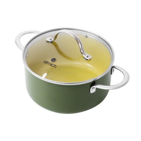 Bộ nồi chống dính Ceramic Elmich Olive classic EL5242OV03 Size 18,20,24cm