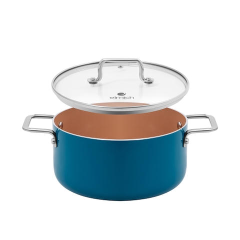 Bộ nồi chống dính ceramic Elmich Daily EL5245CB01-16, 20, 24cm