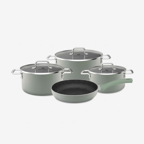 Bộ nồi nhôm chống dính Elmich EL5311MN size 16, 20, 24, chảo 26cm