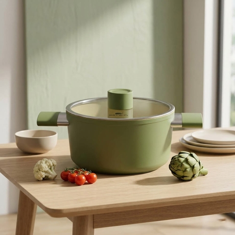 Nồi chống dính Ceramic Elmich Olive EL5523OV18 size 18 , 20, 24cm