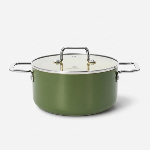 Nồi chống dính Ceramic Elmich Olive Classic EL 5535OV size 18,20cm