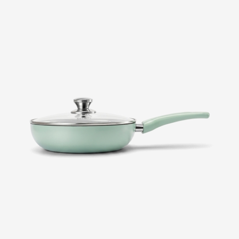 Chảo sâu lòng chống dính có vung kính Elmich EL-5913GY size 20, 26, 28 cm
