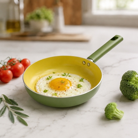Chảo chống dính Ceramic elmich Olive EL5984OV Size 20, 24, 26cm