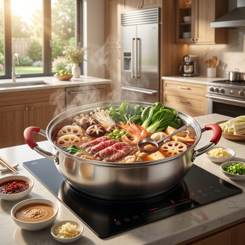 Nồi lẩu Inox 304 cao cấp Elmich đáy từ 26cm Made in Czech EL6687
