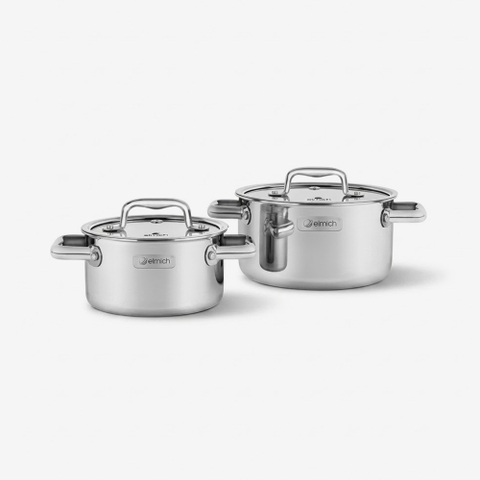Bộ nồi inox liền khối Elmich Trimax ECO EL-8006 size 16, 20cm