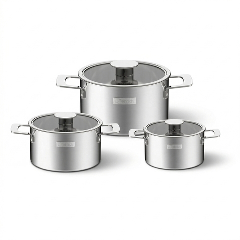Bộ nồi Inox liền khối Elmich Hera EL8130IN size 16, 20, 22cm