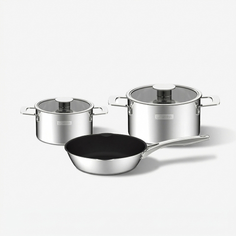 Bộ nồi Inox liền khối Elmich Hera EL-8135IN size 18, 22 chảo 26cm