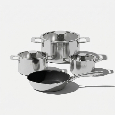 Bộ nồi Inox liền khối Elmich Hera EL-8136IN size 16, 18, 22, chảo 24cm