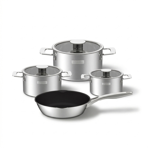 Bộ nồi Inox liền khối Elmich Hera EL-8136IN size 16, 18, 22, chảo 24cm