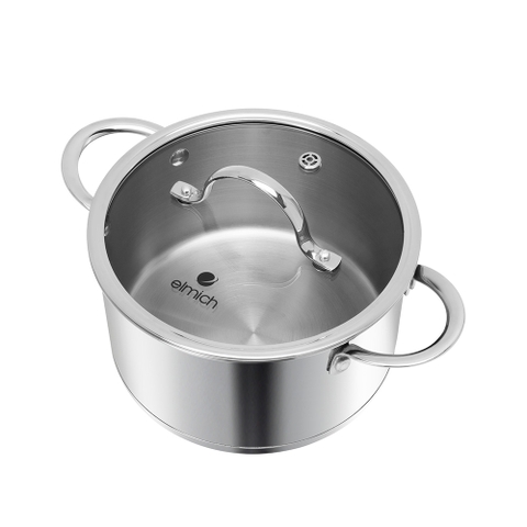 Bộ nồi Inox 304 Impact bonding EL-2480 Size 16, 20, 24cm