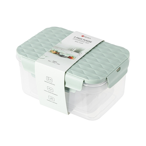 Bộ 3 hộp nhựa Elmich EL4008 dung tích 600ml-1200ml- 2200ml