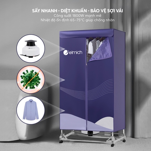 Tủ sấy quần áo Elmich CDE1296
