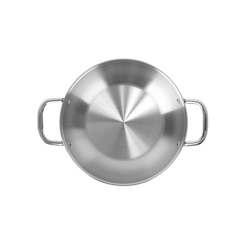Chảo xào inox cao cấp 3 lớp đáy liền Elmich Plus Trimax EL-3797-28cm