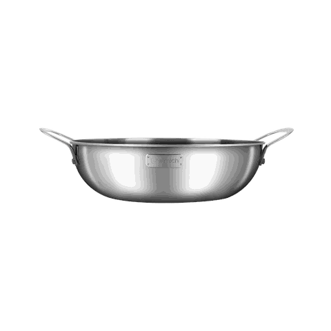 Chảo xào inox cao cấp 3 lớp đáy liền Elmich Plus Trimax EL-3797-28cm
