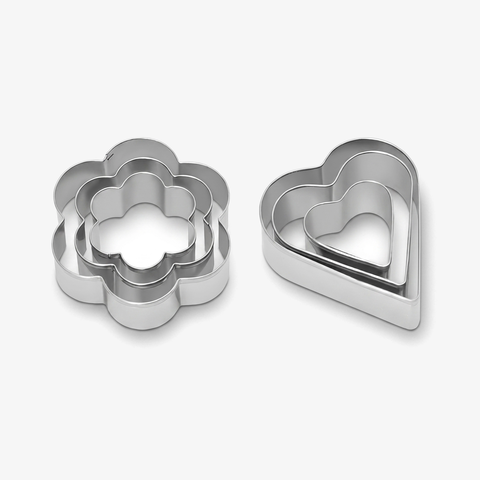 Bộ các khuôn làm bánh Inox