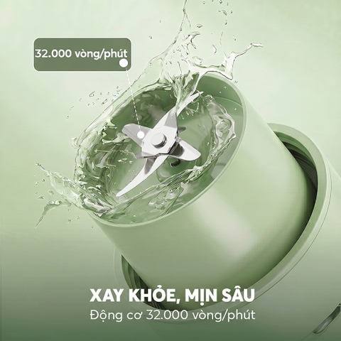 Máy xay sinh tố cầm tay chạy pin Elmich Daily BLE1560AG dung tích 1100ml