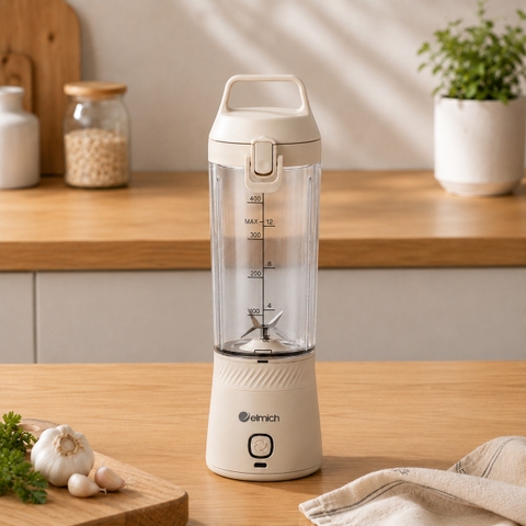 Máy xay sinh tố cầm tay chạy pin Elmich Daily BLE1565 dung tích 500ml